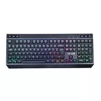 Clavier gamer - Format 100 - Sans-fil - Triple mode 2.4 GHz Bluetooth Filaire - Membrane - 12 raccourcis multimédias - RGB